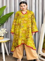 Kurti set - Olive Chinon - Image 8