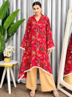Kurti Set - Dark Pink Chinon - Image 9