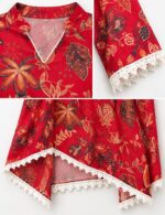 Kurti Set - Dark Pink Chinon - Image 2