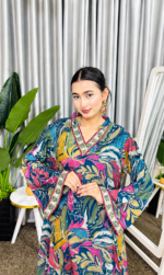 Kurti Set - Blue Chinon - Image 6