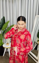Kurti Set - Misti Pink Chinon - Image 3