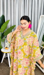 Kaftan - Floral Printed - Image 7