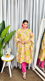 Kaftan - Floral Printed - Image 5