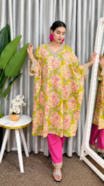 Kaftan - Floral Printed - Image 4